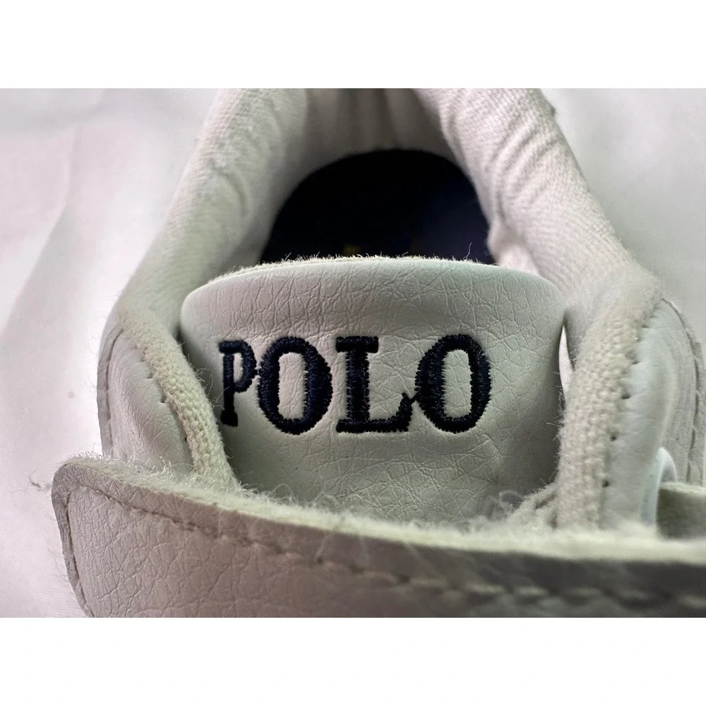 Polo Ralph Lauren Kids Saylor‎ Sneakers White Leather Pony Strap Shoes Size 2